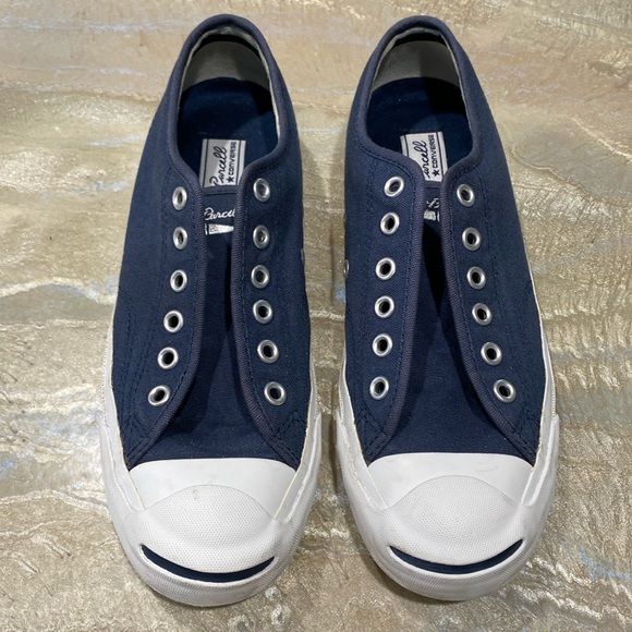 Converse Jack Purcell Low Tops Lace Blue Vintage Sneakers Women’s 7.5 / Men’s 6 - Picture 16 of 17